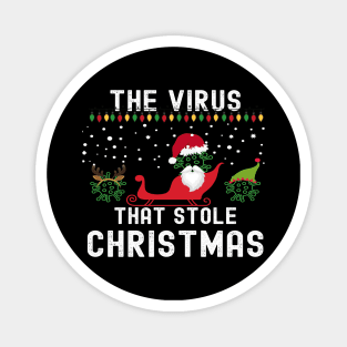 The Virus That Stole Christmas 2020 Ugly Tacky Xmas Sweater Magnet